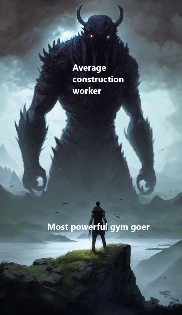 I think i should get myself into construction, you get paid for working out