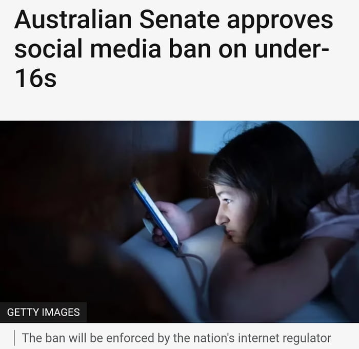 They did it, under 16s banned from social media and big fines for companies who dont abide by the new law. What do you think??