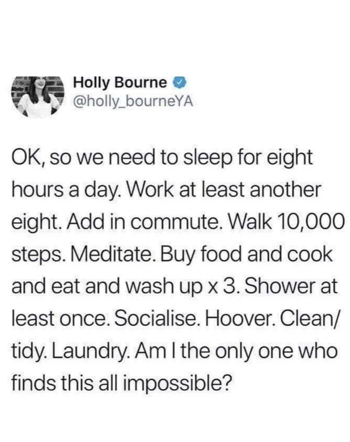 The daily struggle is real