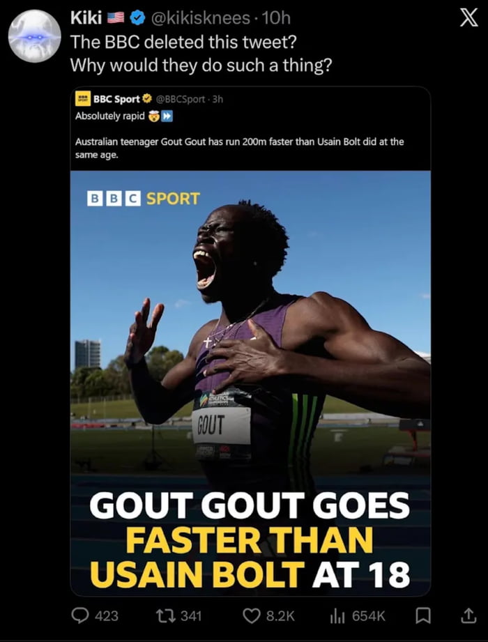 It's real btw. Not AI. Understandably, BBC had to take it down for reason everyone knows.