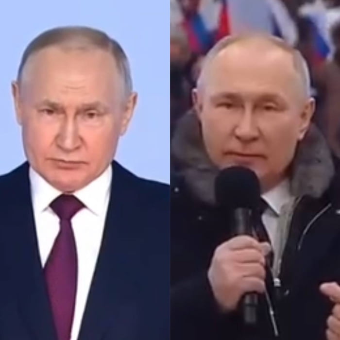 So when was the real Putin, yesterday or today?