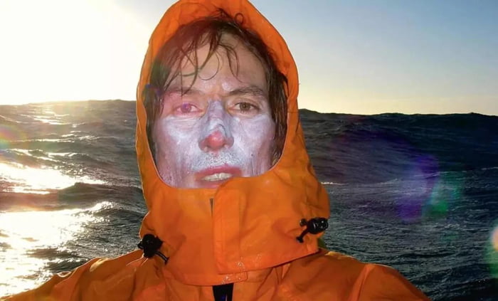 Final self photo of kayaker Andrew McCauley recovered from his memory stick after his disappearance. Credit : jamesishere