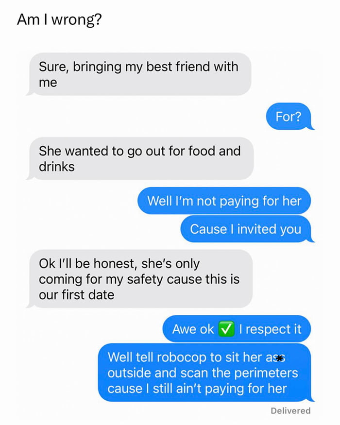 First date with a plus one security detail