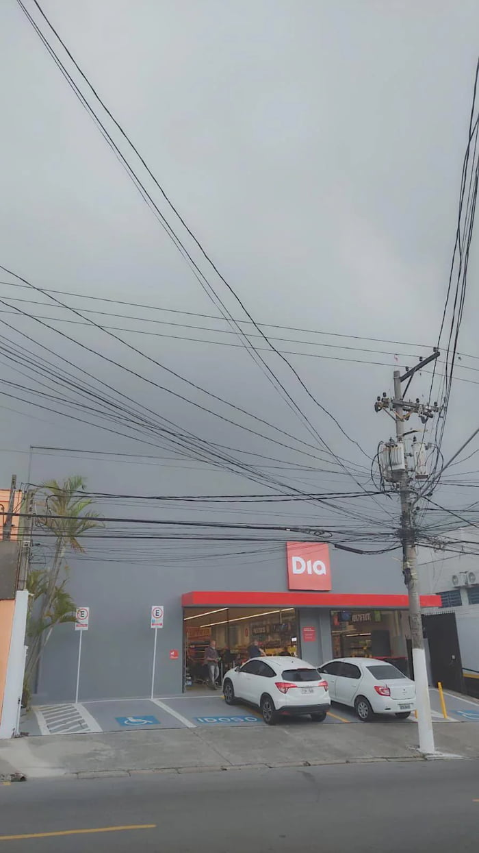 Sky color matches the store