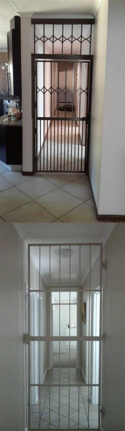 In South Africa people install security gates inside their homes to protect their bedrooms