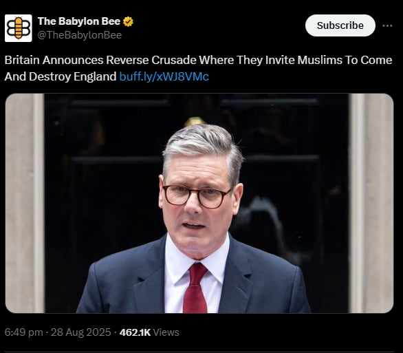 Gotta love Babylon Bee