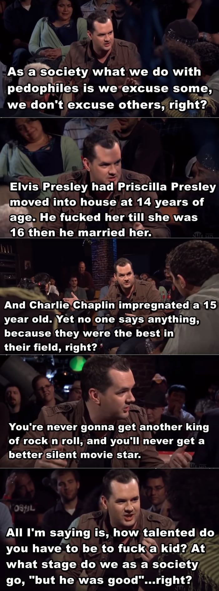 Jim Jefferies on pedophiles