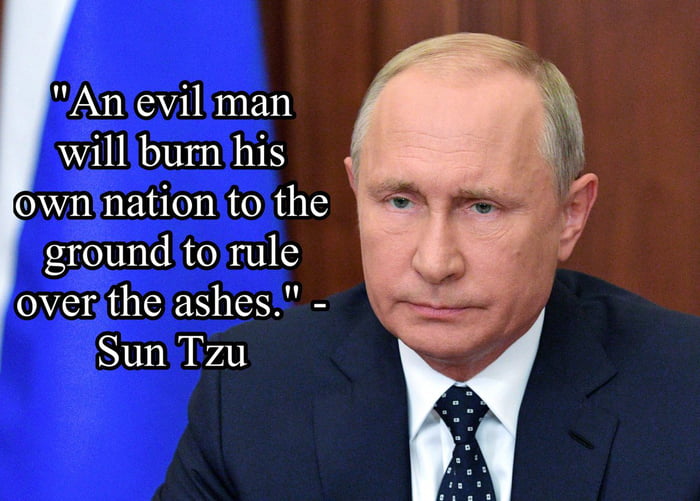 An evil man will burn his own nation
