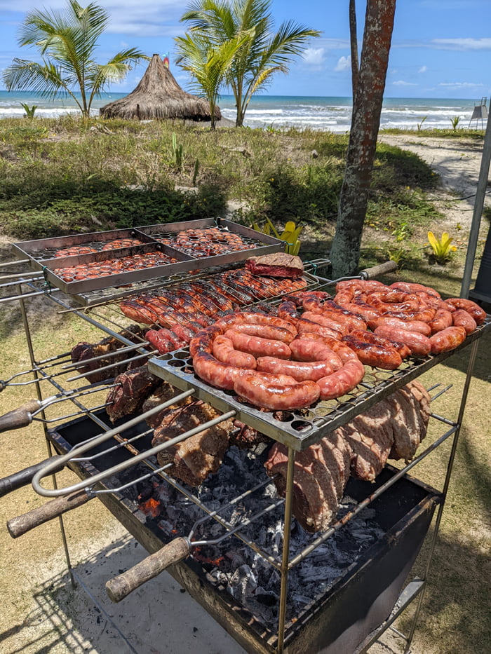 Bbq in a brazilian beach - Rate my setup