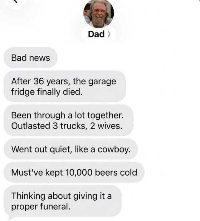 10,000 beers. You'd think he lost a son.