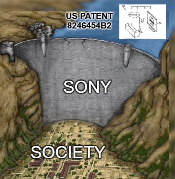 Sony has held the patent since 2009 and have never used it