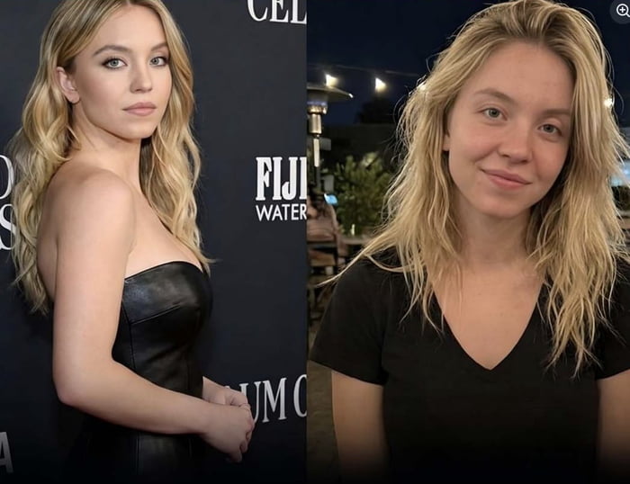 With and wihout makeup