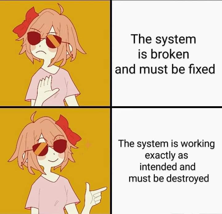 The system is broken