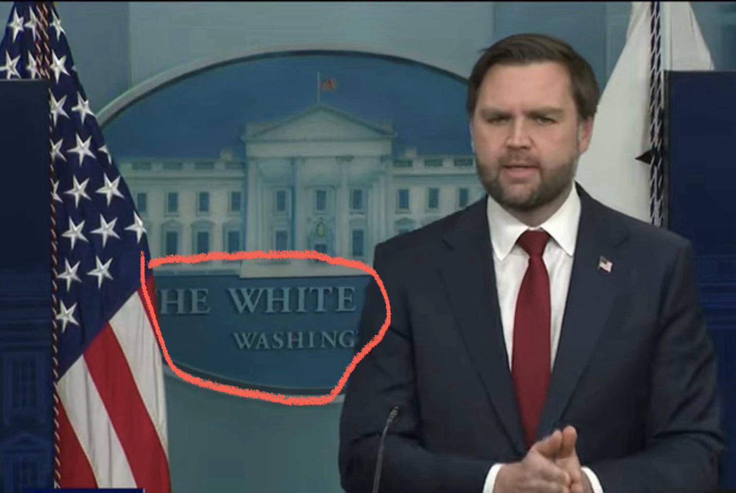 JD Vance with perfect backdrop capture