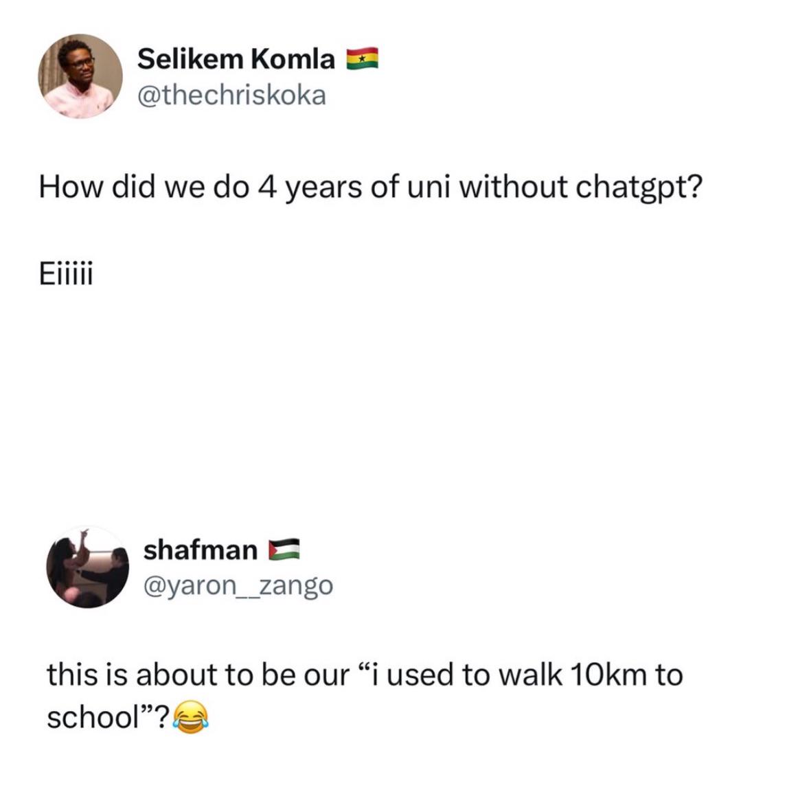 How did we all that without Chatgpt?😭