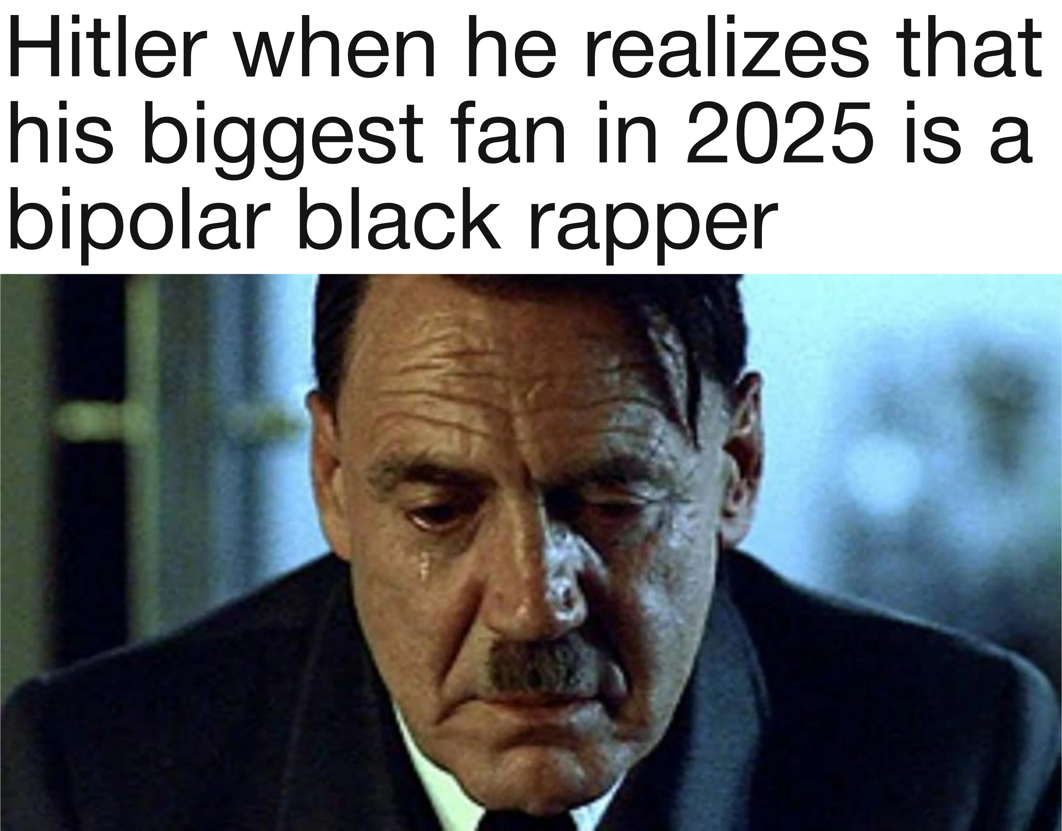 He's embarrassed....