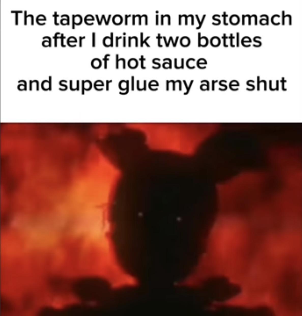 That guy is cooked… literally