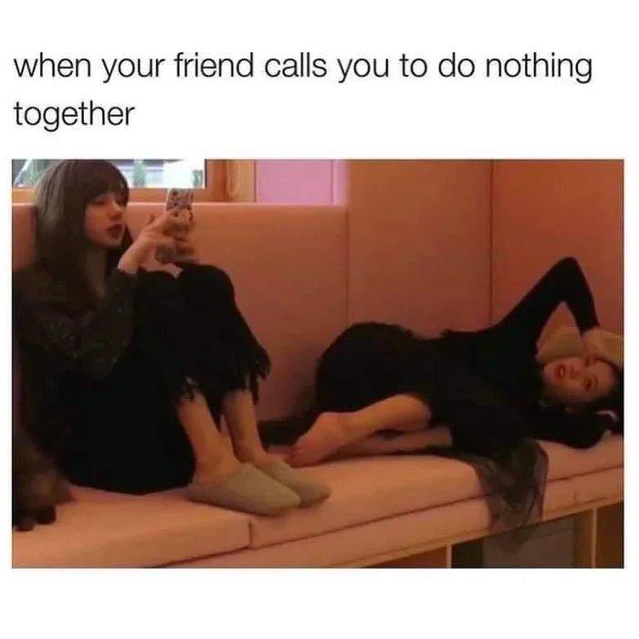 Sometimes you just enjoy each other's company