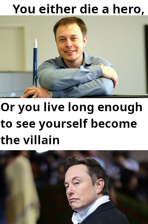 Elon "Two Face" Musk