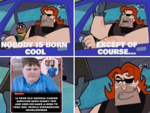 God saves him and he decided to return the blessing