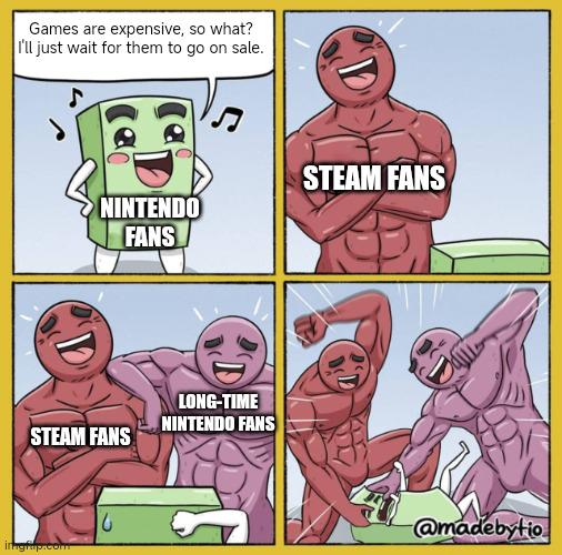They seriously think a company like Nintendo would ever put their games up for sale offers