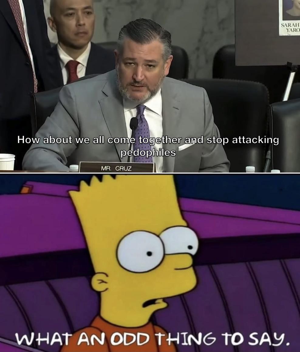 What an odd thing to say