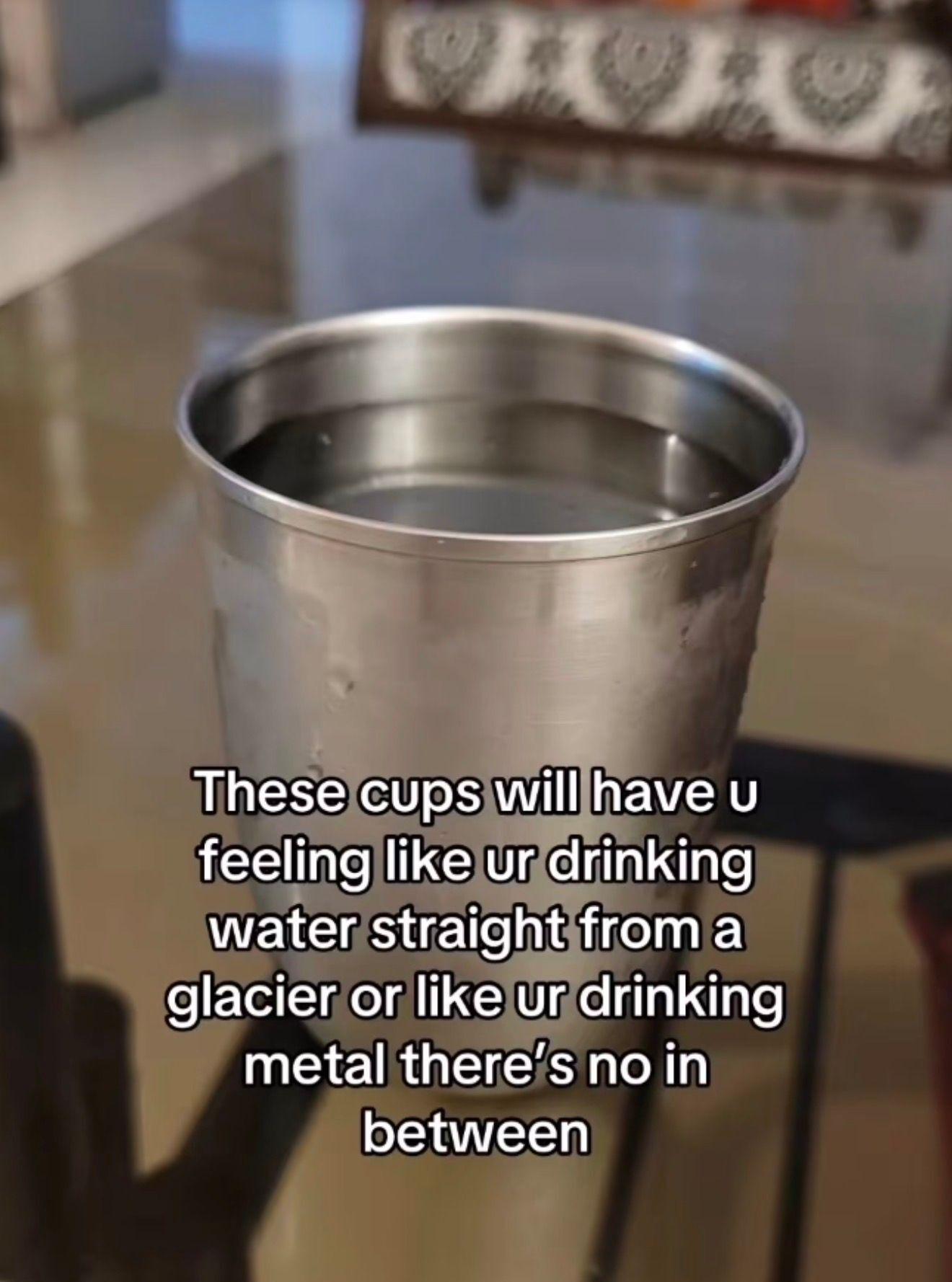 Metal > glass > plastic. Only real water drinkers will agree
