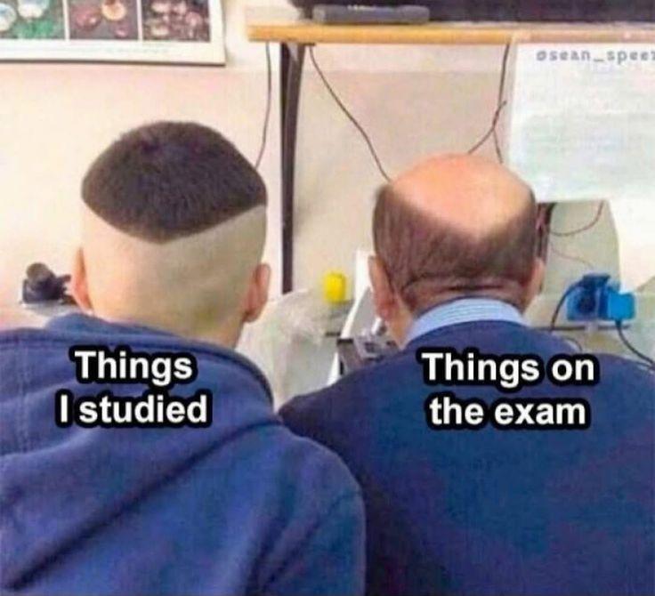 When your study plan and the exam paper have never met each other