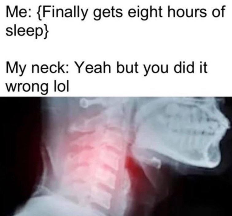 Now it's hurting