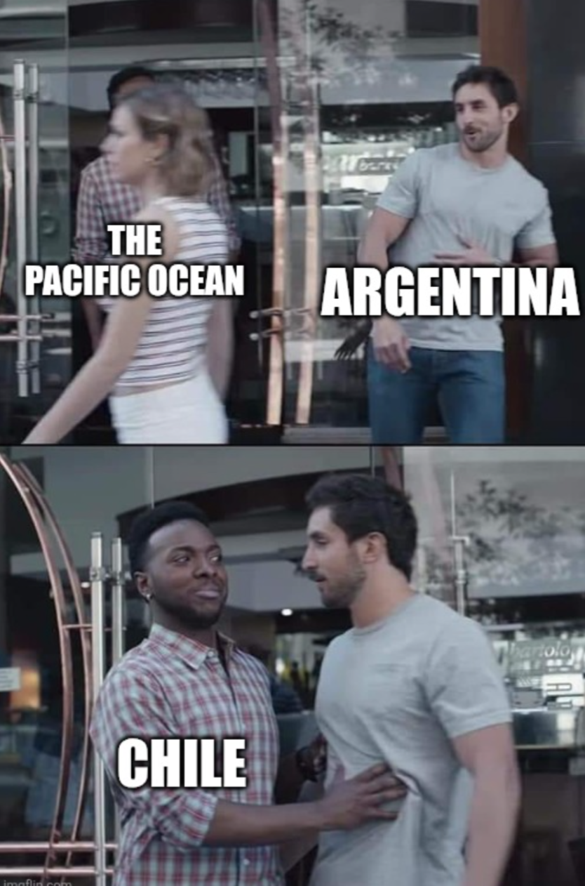 What a long mountain range does to a country.