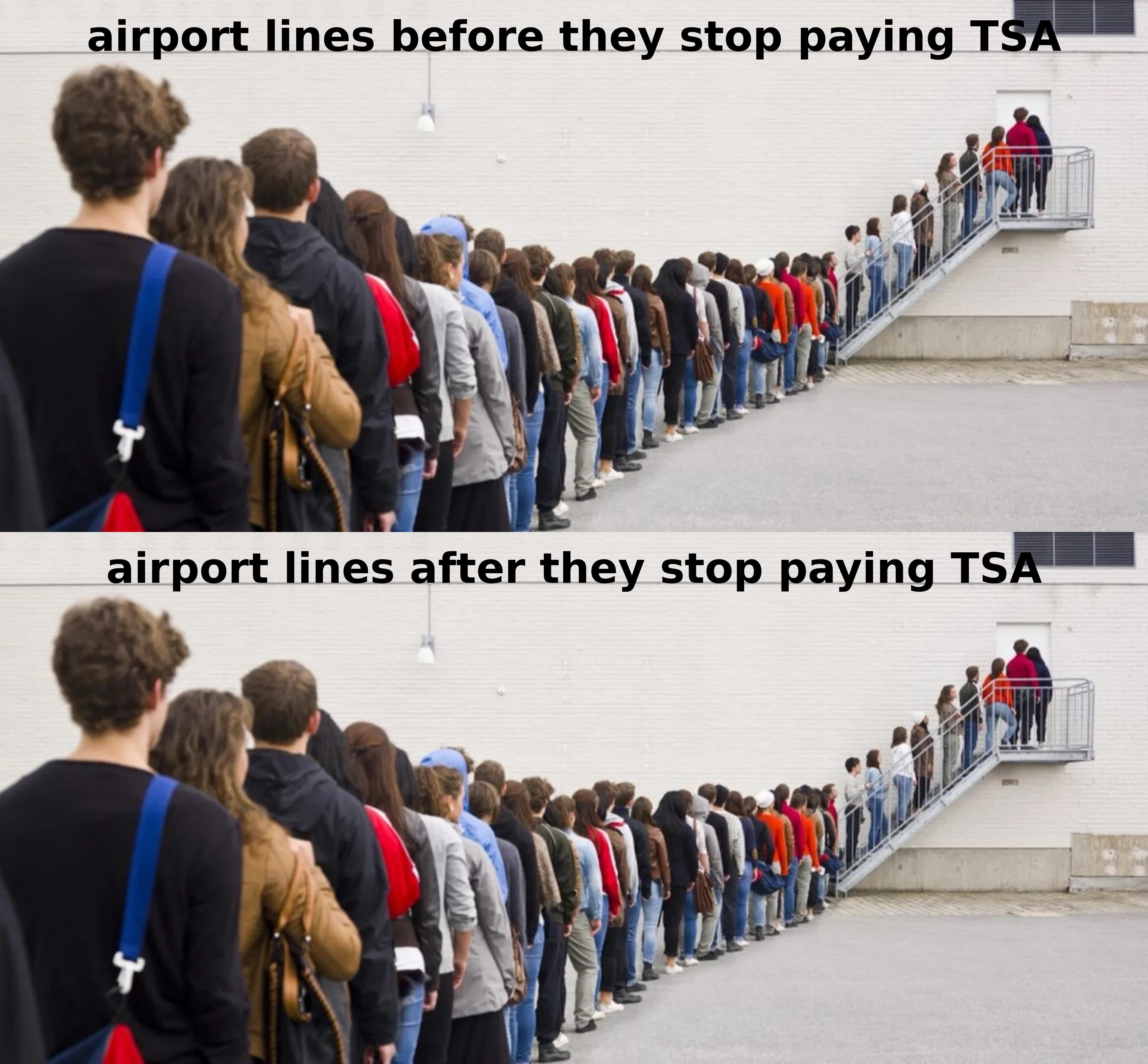 I don’t think anything really changed at the airport