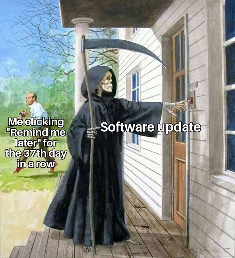 I don't need no updates