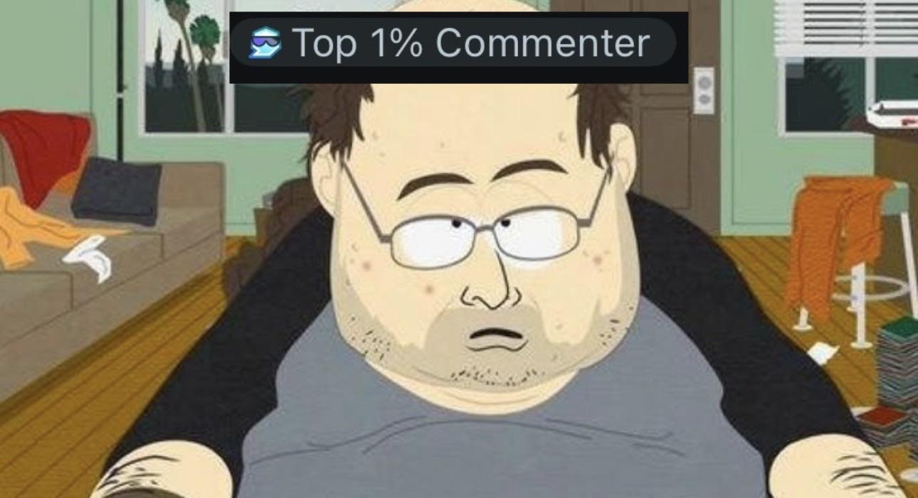 How it feels to get the top commenter flair