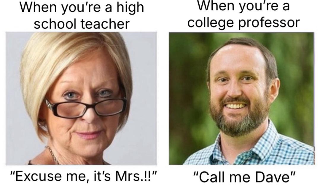 College > High School