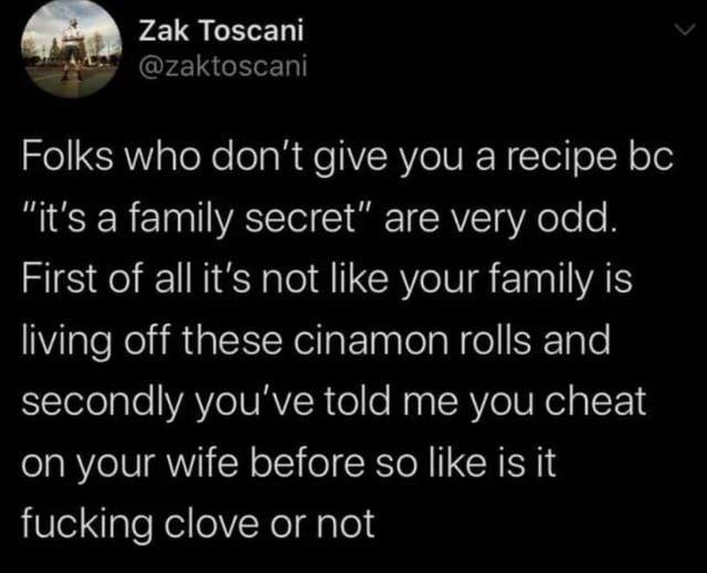 Family secrets though