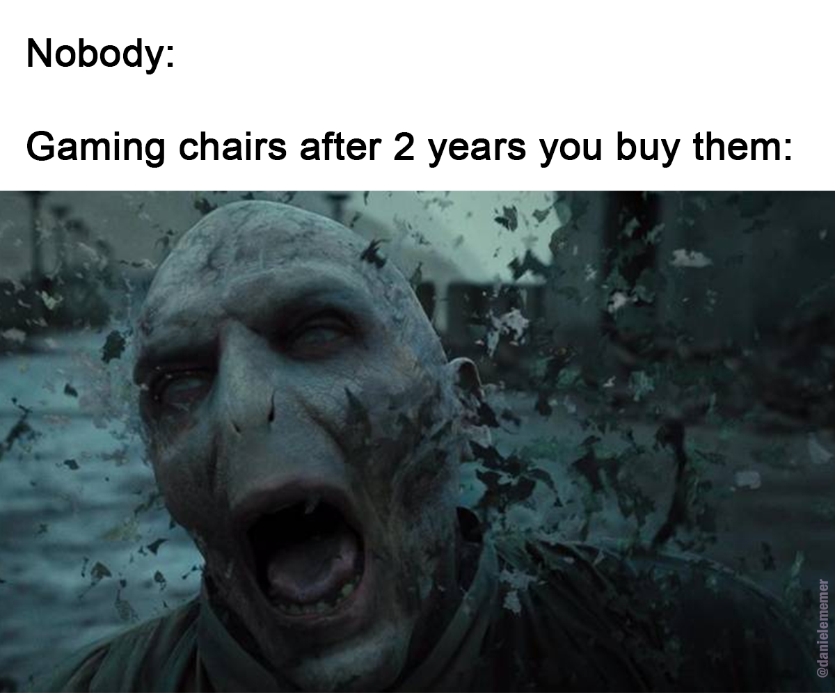 those chairs when they're getting old start having black dandruff