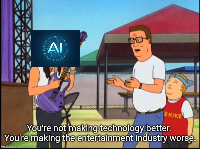AI bros get really mad when you tell them to name one masterpiece that was made with AI