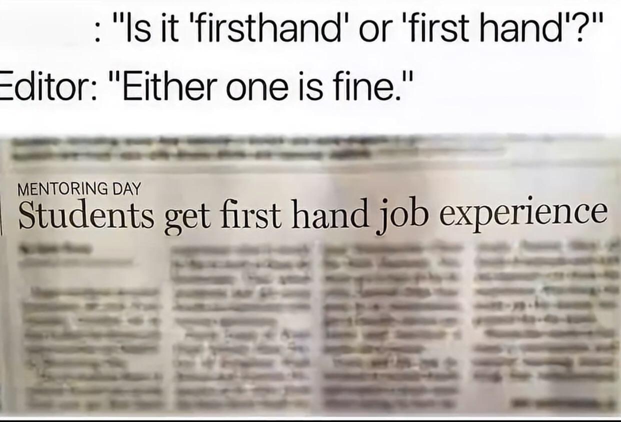 Grammar is important example: