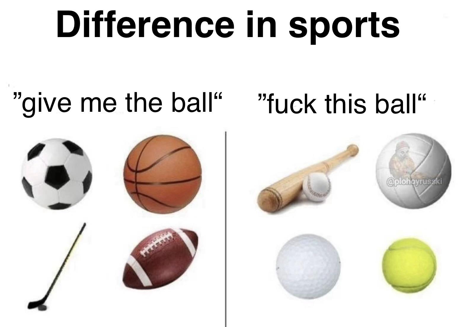 Difference in sports