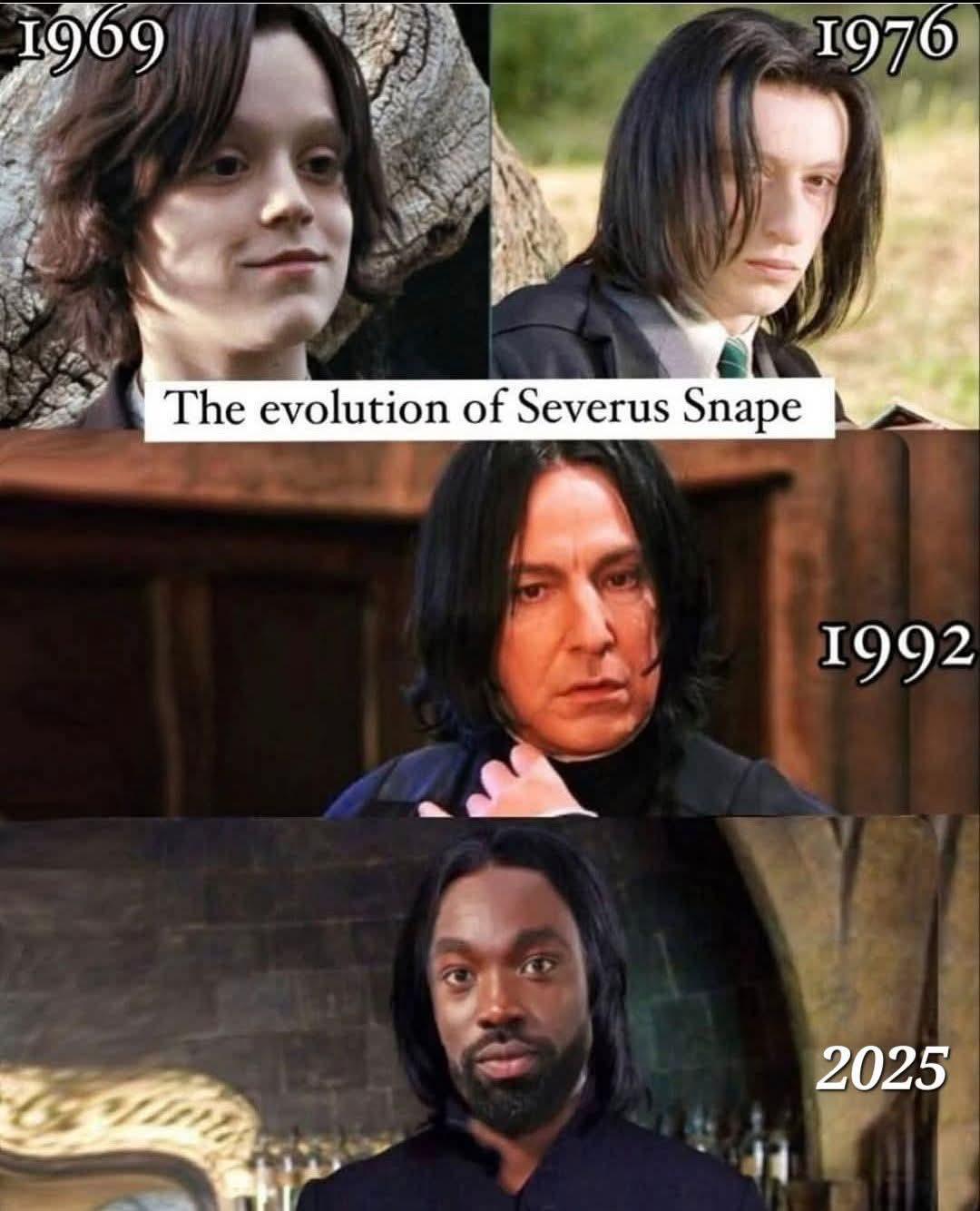 The evolution of Snape is wild :p