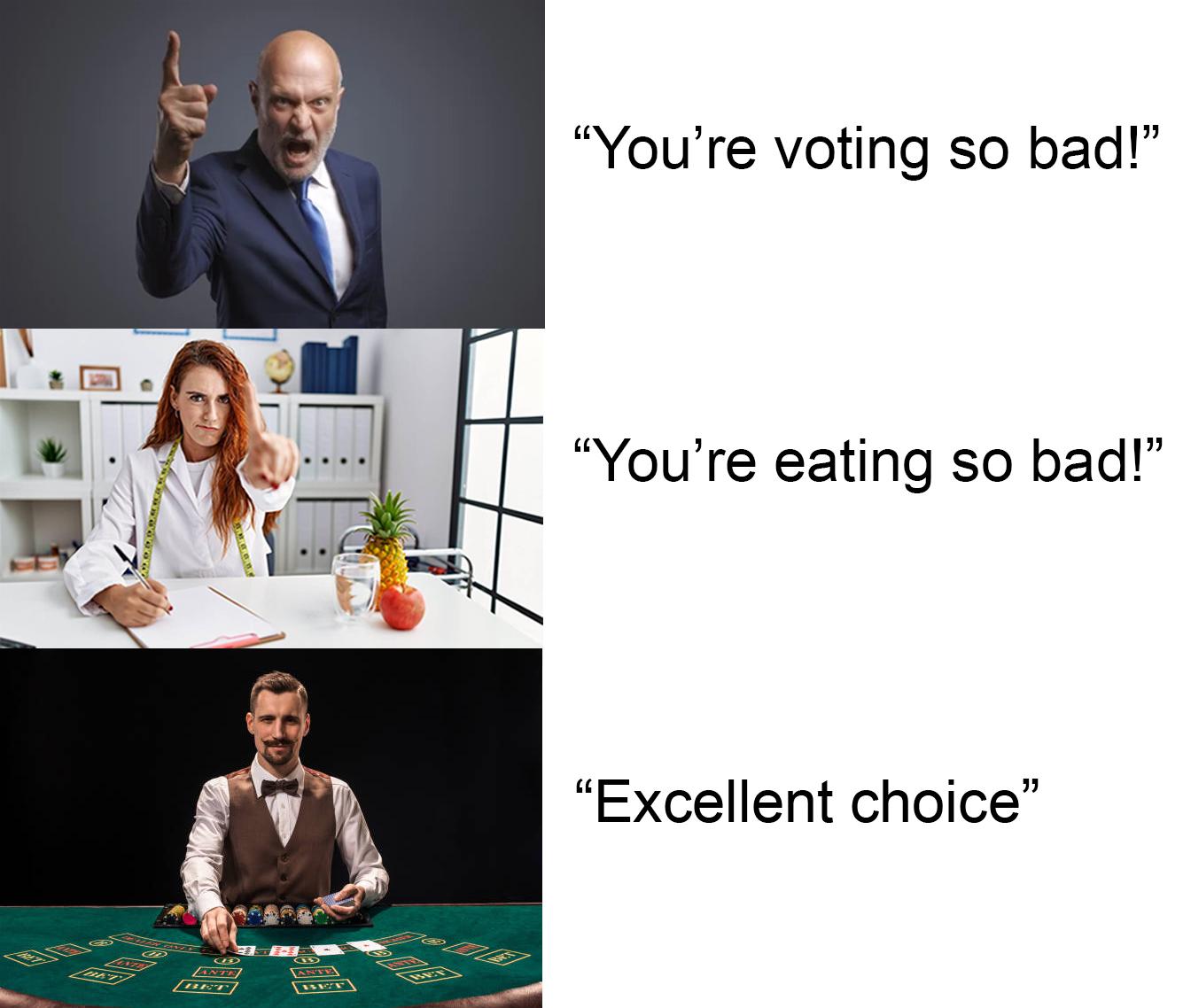 My croupier is the best