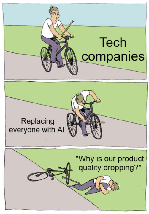 They fired the people who actually knew what they were doing