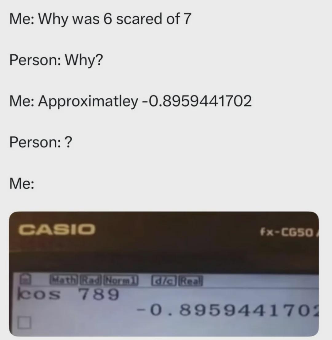 Well, mathematically