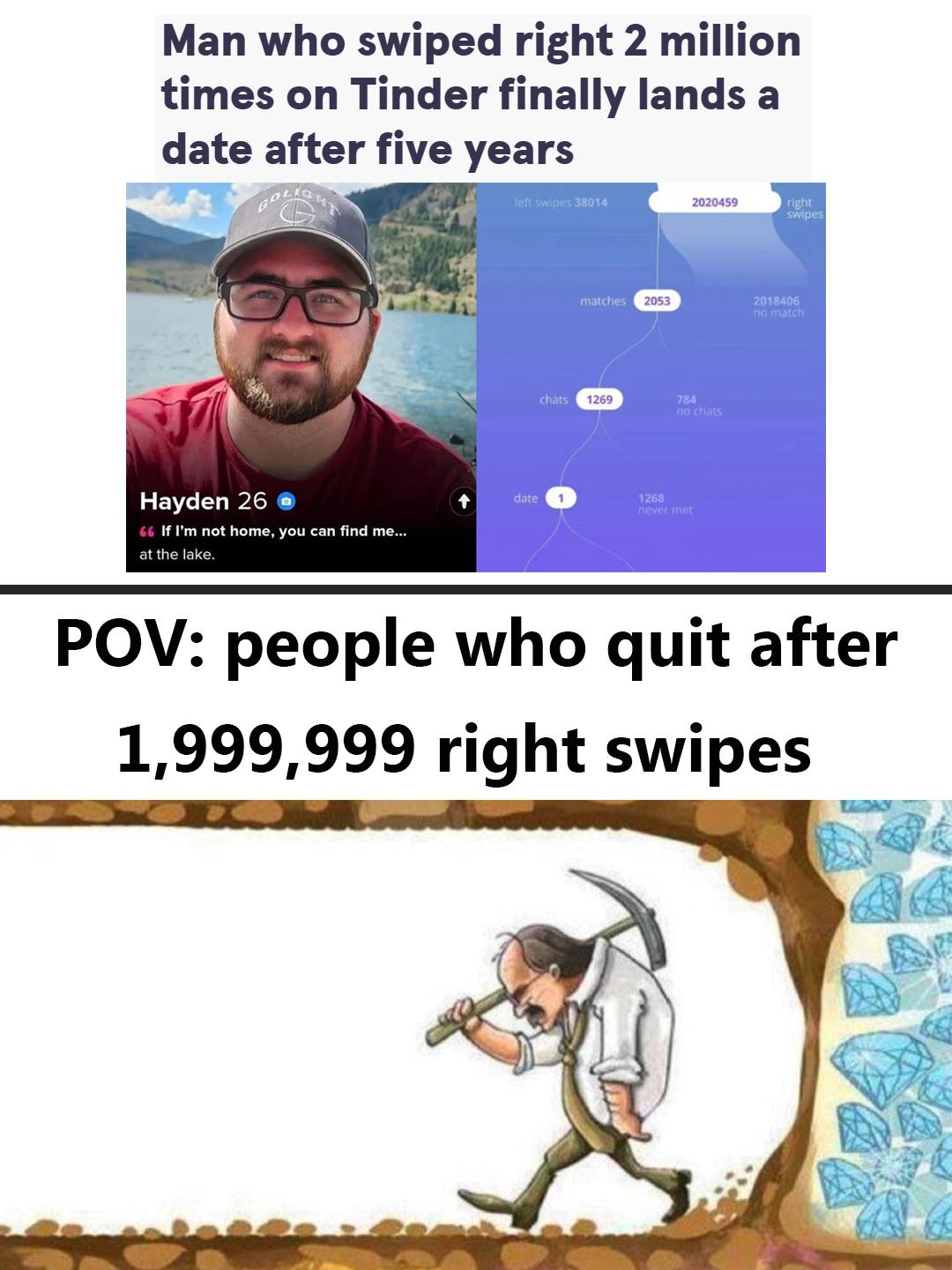 99% of gamblers quit right before they hit big