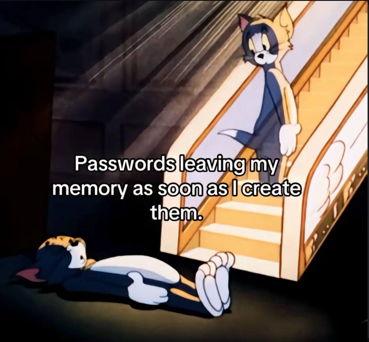 having a very bad memory usually haha