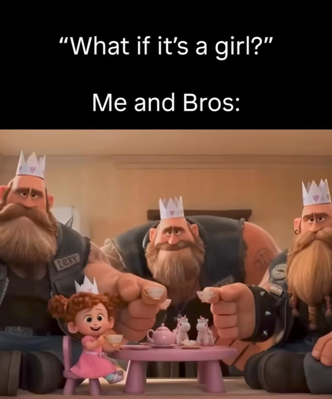 POV: The boys find out you're having a daughter