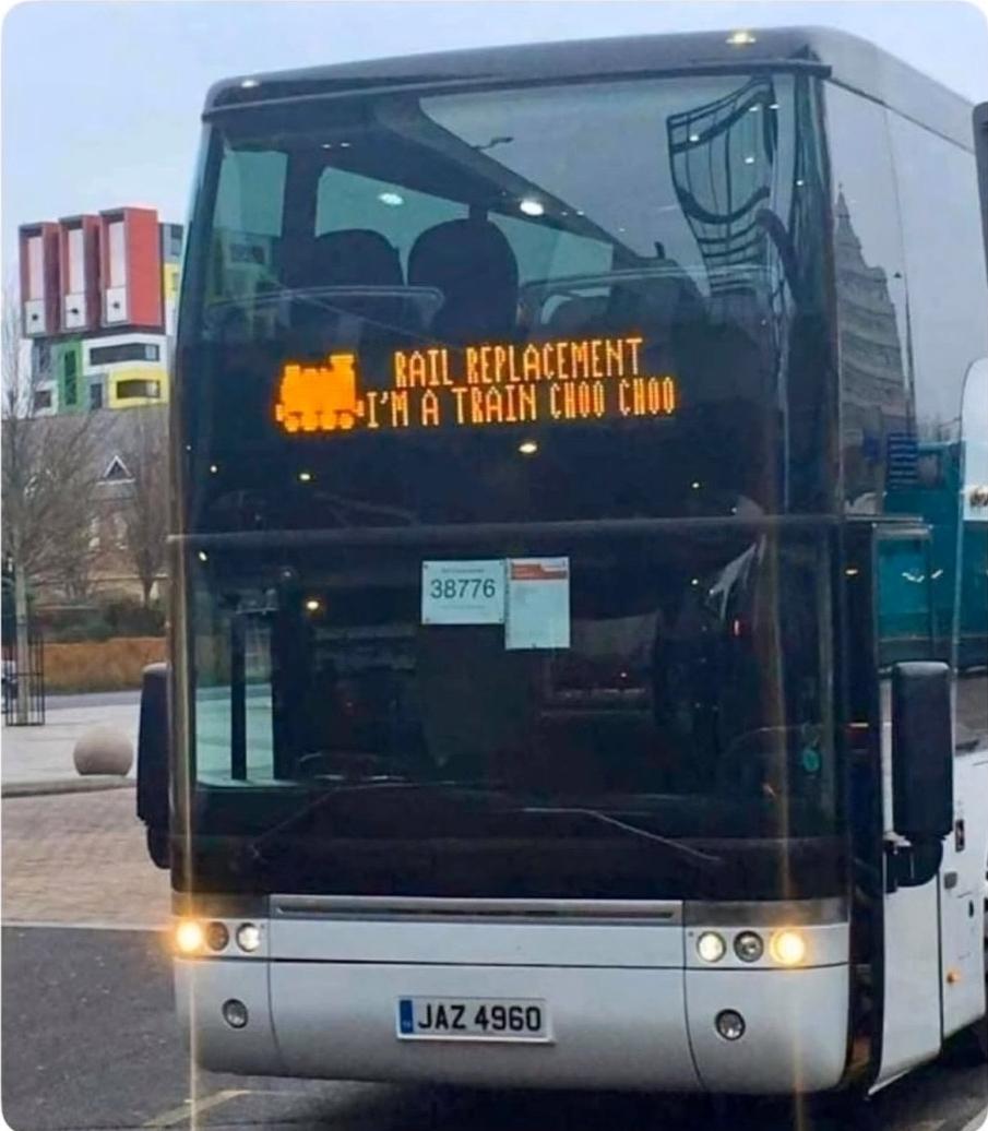 Trains were down...