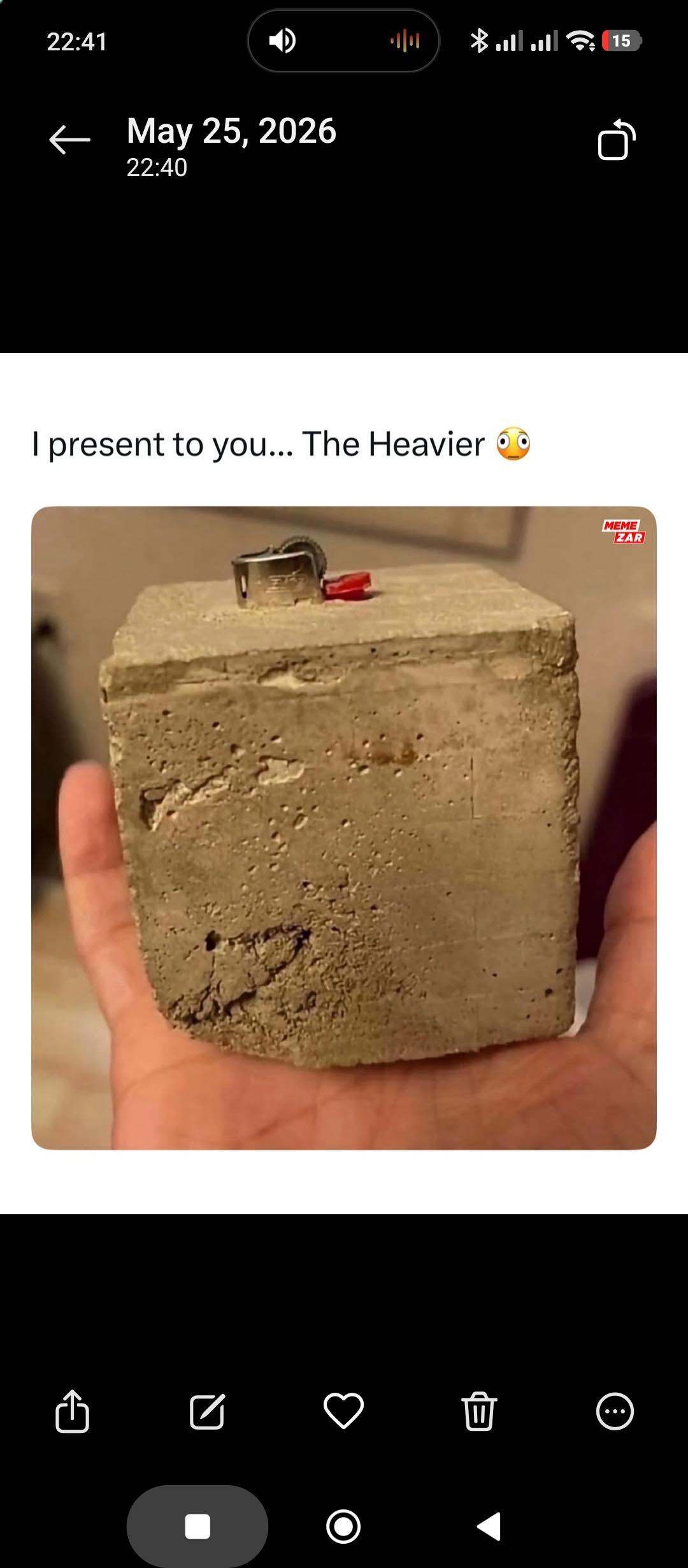 I need me a heavier