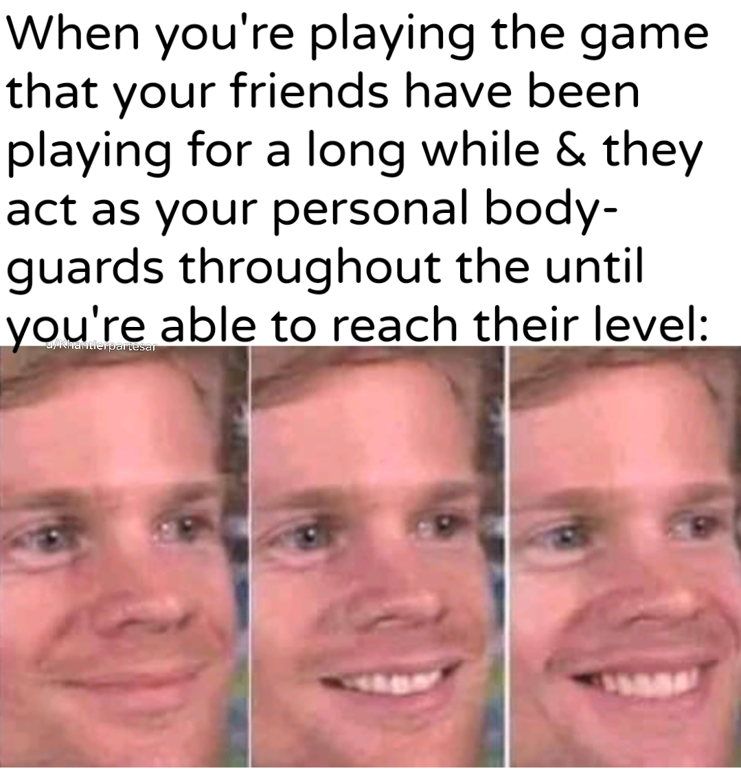 a lvl 10 surrounded by lvl 90s