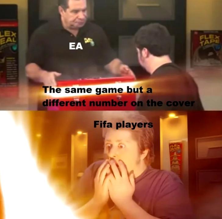 Why fifa players are overreacting over the same game but with a different number.